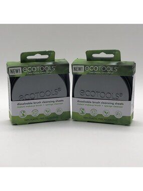 2-EcoTools Pro Makeup Brush Cleaner & Beauty Blender Dissolver - Easy Clean NEW